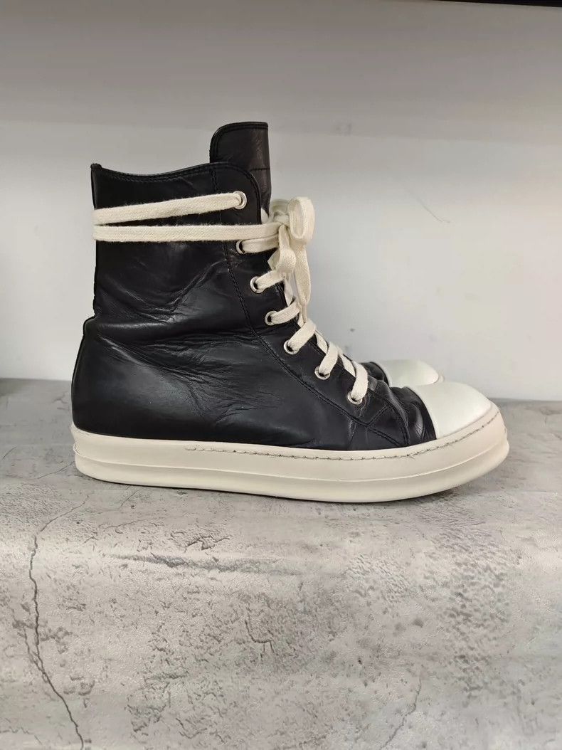 Rick Owens Rick Owens High-Top Black and White Sneakers-dmc Size US 7.5 / EU 40-41 - 4 Thumbnail