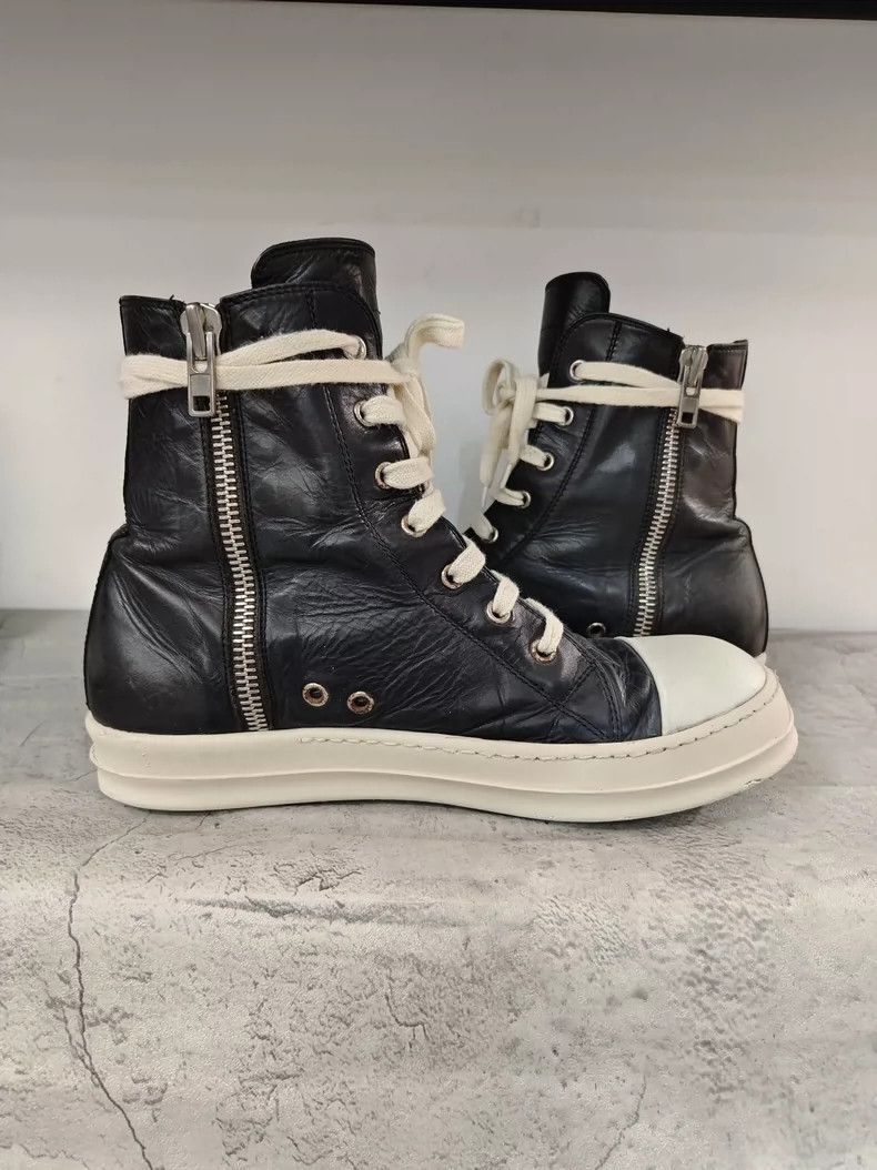 Rick Owens Rick Owens High-Top Black and White Sneakers-dmc Size US 7.5 / EU 40-41 - 6 Thumbnail