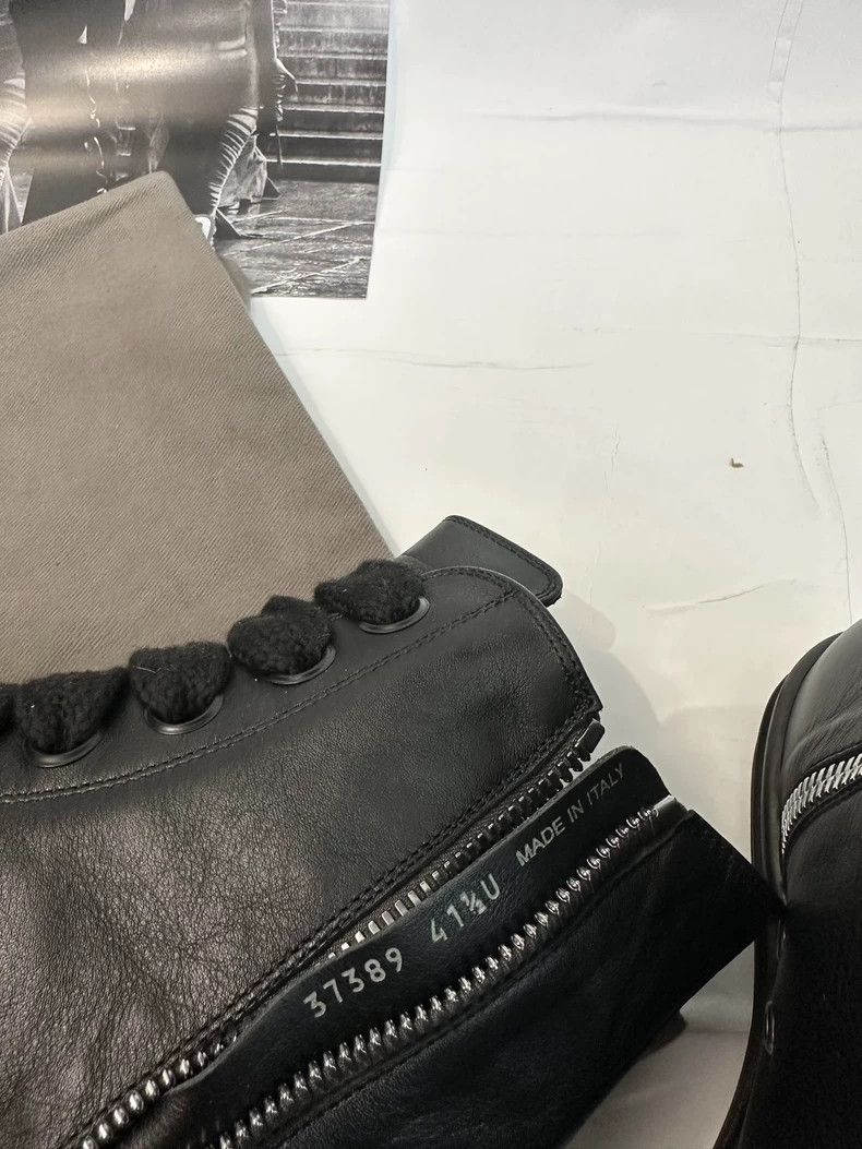 Rick Owens Rick Owens Black High-Top Sneakers with Thick Laces-dmc Size US 9 / EU 42 - 9 Thumbnail