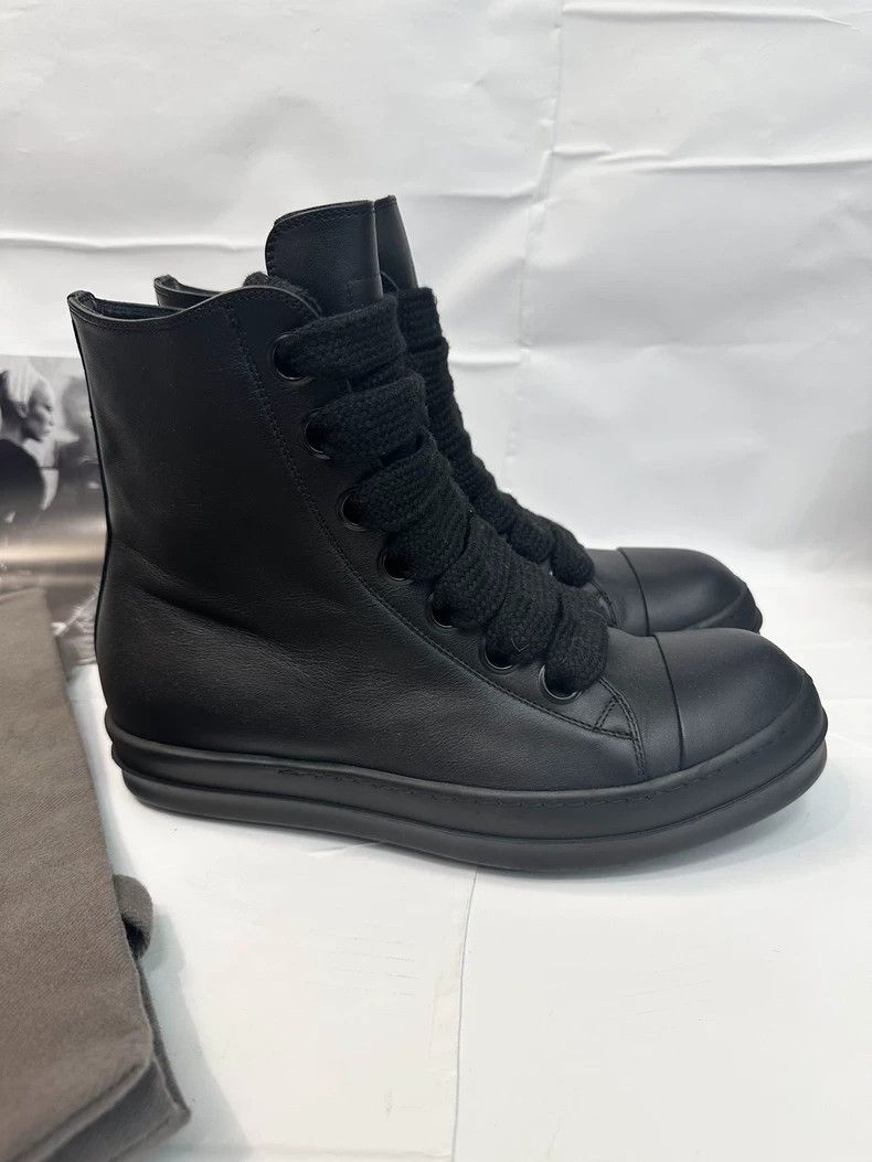 Rick Owens Rick Owens Black High-Top Sneakers with Thick Laces-dmc Size US 9 / EU 42 - 6 Thumbnail