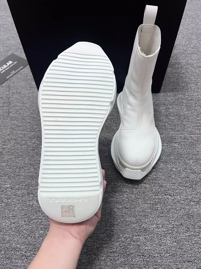 Rick Owens Rick Owens White Leather Chelsea Boots-dmc Size US 7.5 / EU 40-41 - 7 Thumbnail