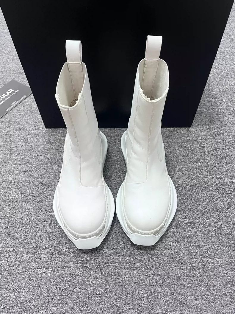 Rick Owens Rick Owens White Leather Chelsea Boots-dmc Size US 7.5 / EU 40-41 - 2 Thumbnail