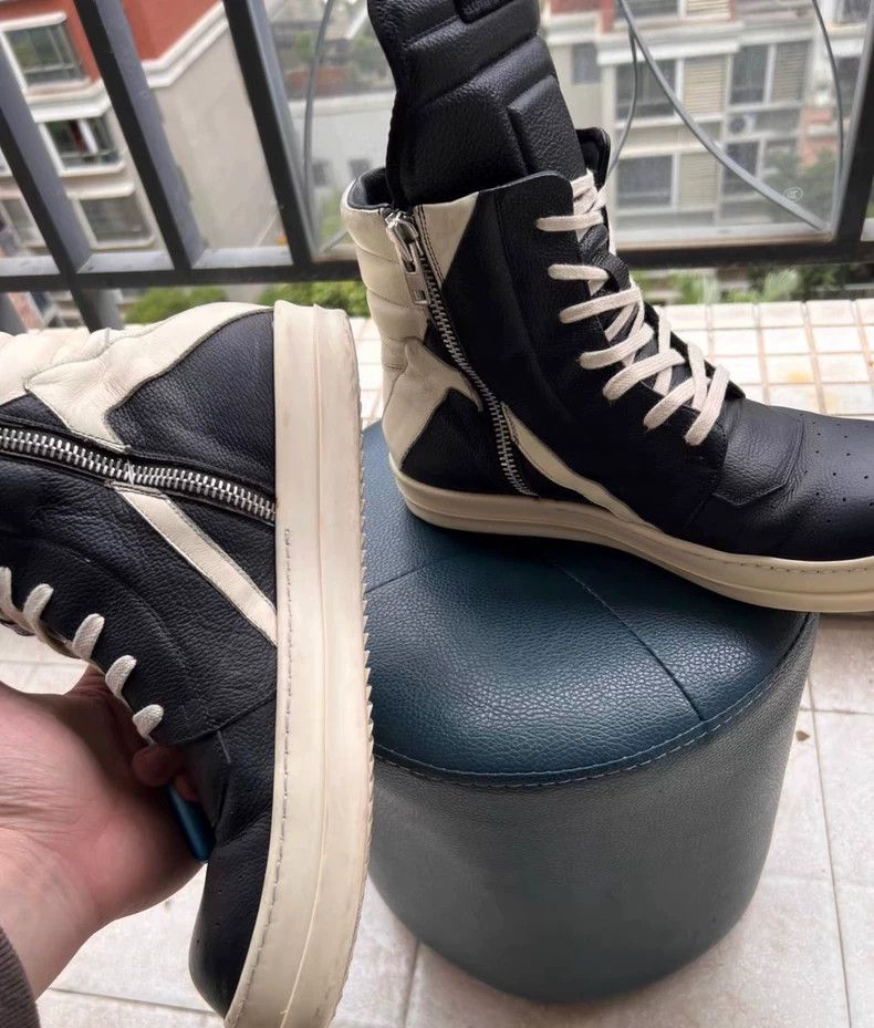 Rick Owens Rick Owens High-Top Leather Sneakers-dmc Size US 10 / EU 43 - 3 Thumbnail