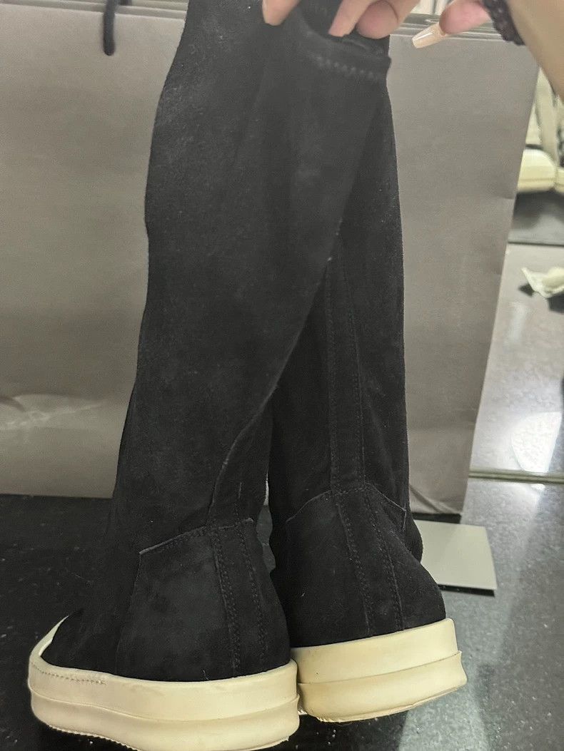 Rick Owens Rick Owens Black White Suede Goddess Boots-dmc Size US 7 / EU 40 - 6 Thumbnail
