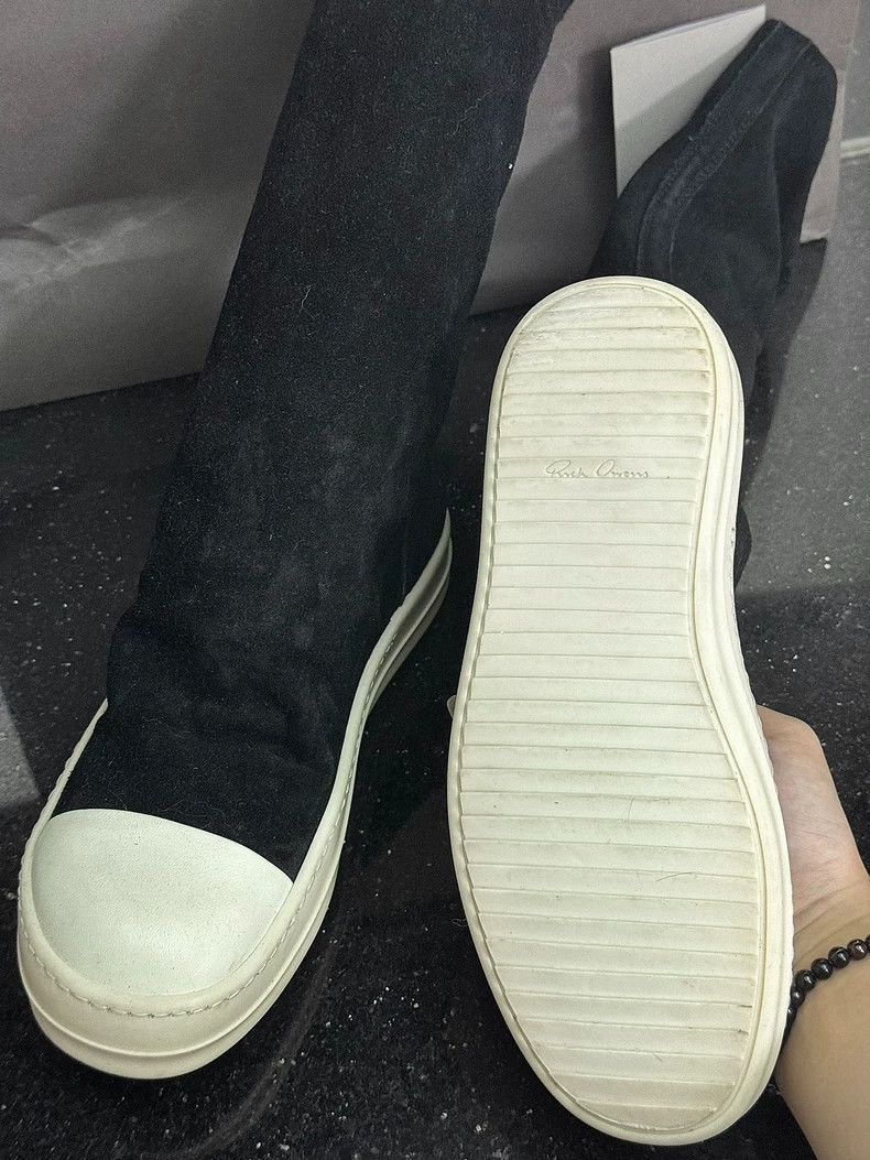 Rick Owens Rick Owens Black White Suede Goddess Boots-dmc Size US 7 / EU 40 - 8 Thumbnail