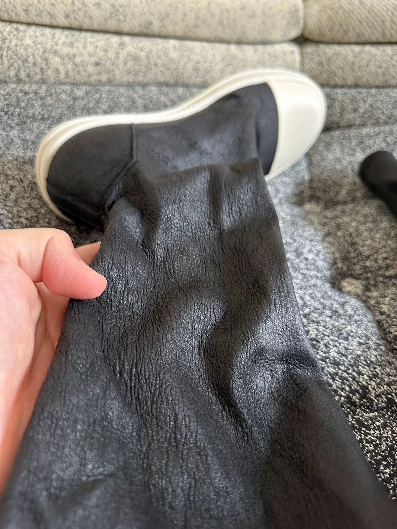 Rick Owens Rick Owens Men's God Boots in Black Leather-dmc Size US 10.5 / EU 43-44 - 3 Thumbnail