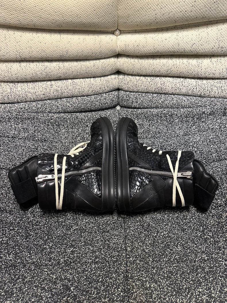 Rick Owens Rick Owens Black Python Leather High Top Sneakers-dmc Size US 8.5 / EU 41-42 - 5 Thumbnail