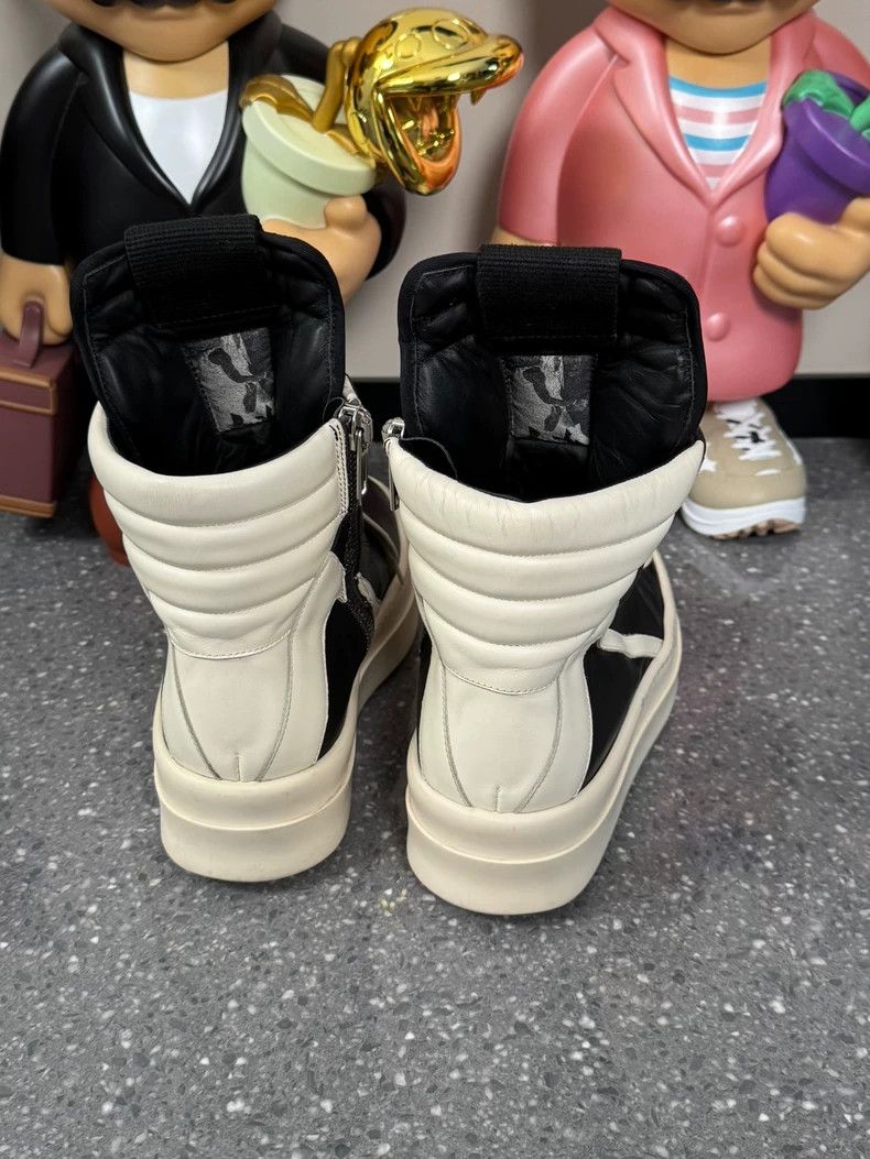 Rick Owens Rick Owens Black and White High-Top Sneakers-dmc Size US 9 / EU 42 - 4 Thumbnail