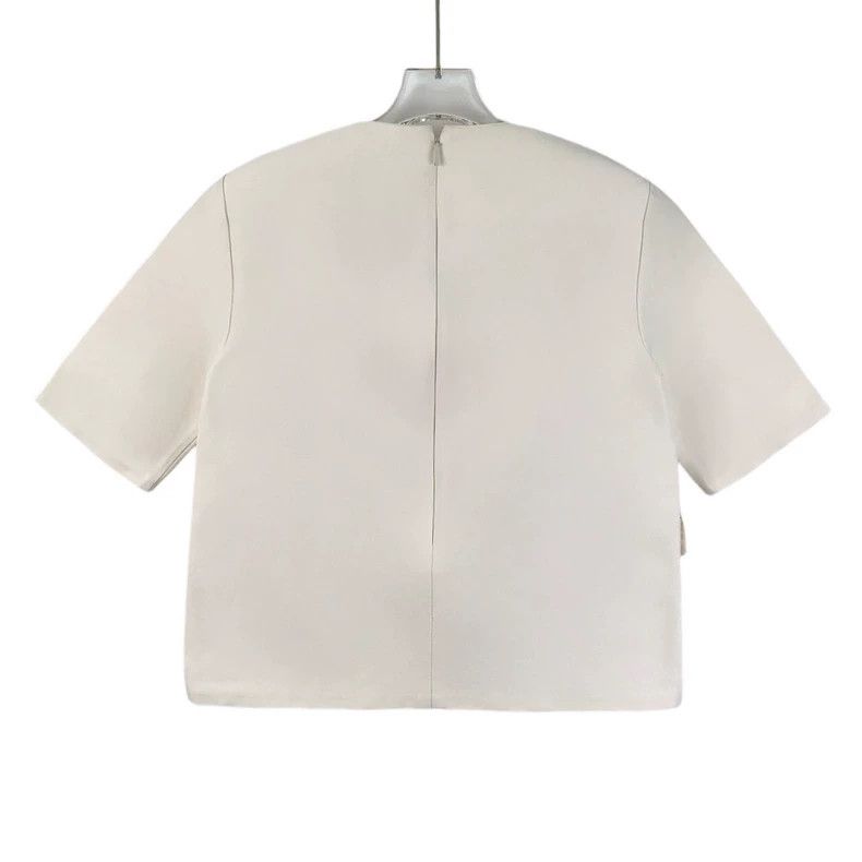 Gucci Gucci Beige Short Sleeve Cotton Top-dmc Size US S / EU 44-46 / 1 - 2 Thumbnail