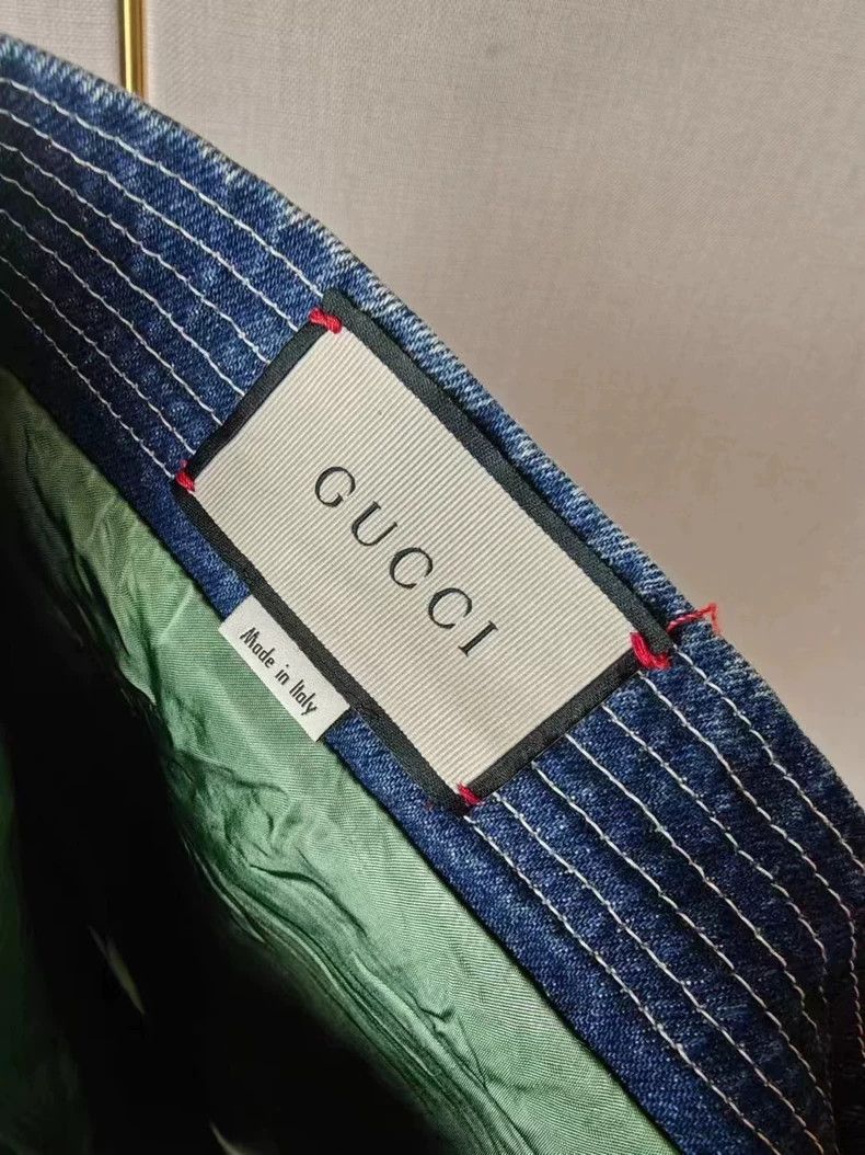 Gucci Gucci Denim Skirt with Decorative Studs-dmc Size 38" / US 16 / IT 52 - 3 Thumbnail