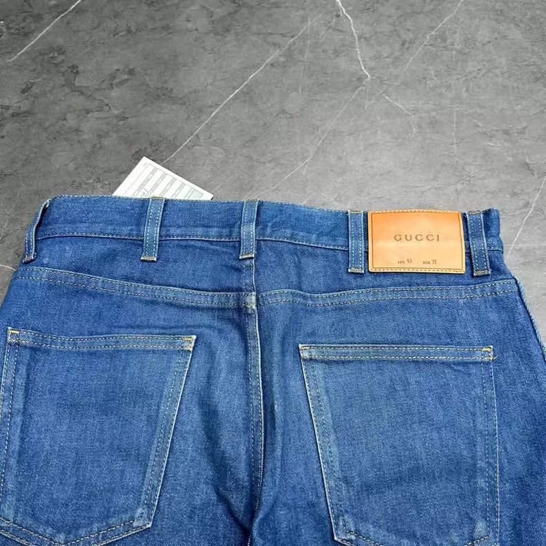 Gucci GUCCI Tiger Head Denim Pants Size 31-dmc Size US 31 - 6 Thumbnail