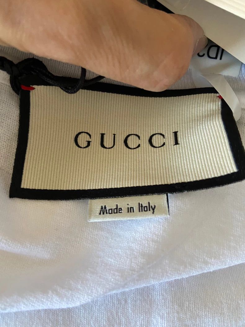 Gucci Gucci Logo Short Sleeve White T-Shirt-dmc Size US L / EU 52-54 / 3 - 3 Thumbnail