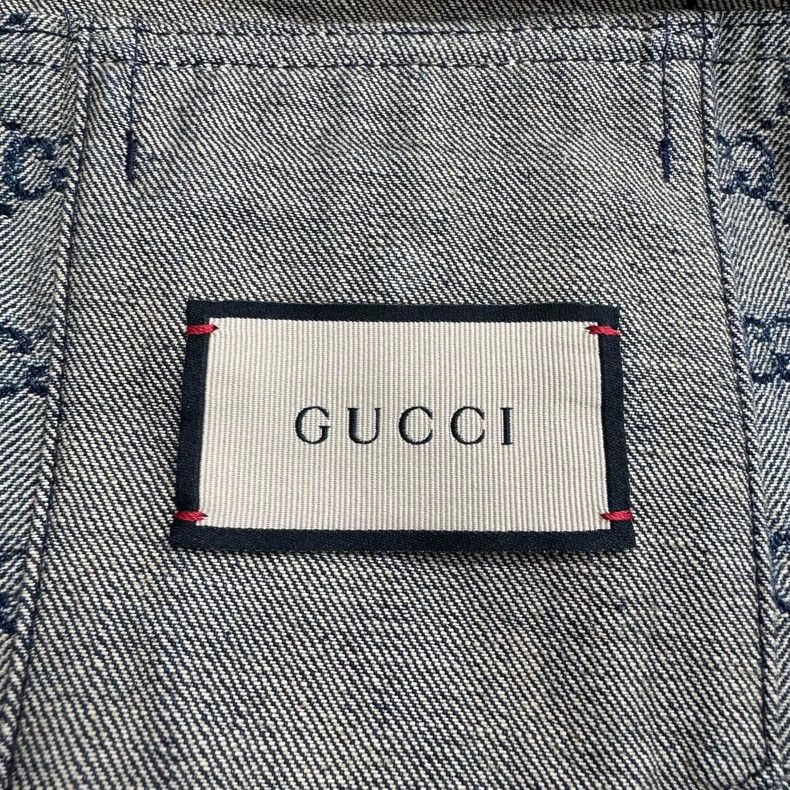Gucci Gucci Denim Jacket with Print Design-dmc Size US L / EU 52-54 / 3 - 2 Thumbnail