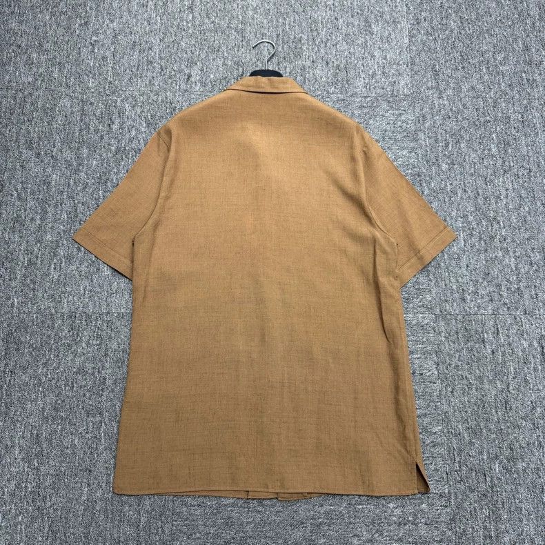 Gucci Gucci Logo Linen Short Sleeve Shirt-dmc Size US L / EU 52-54 / 3 - 5 Thumbnail