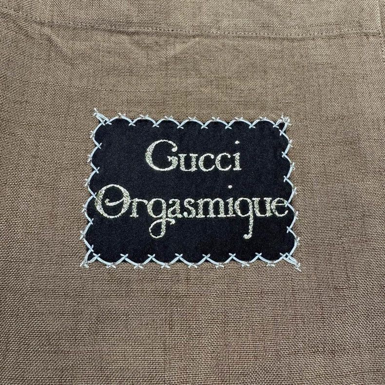 Gucci Gucci Logo Linen Short Sleeve Shirt-dmc Size US L / EU 52-54 / 3 - 2 Thumbnail