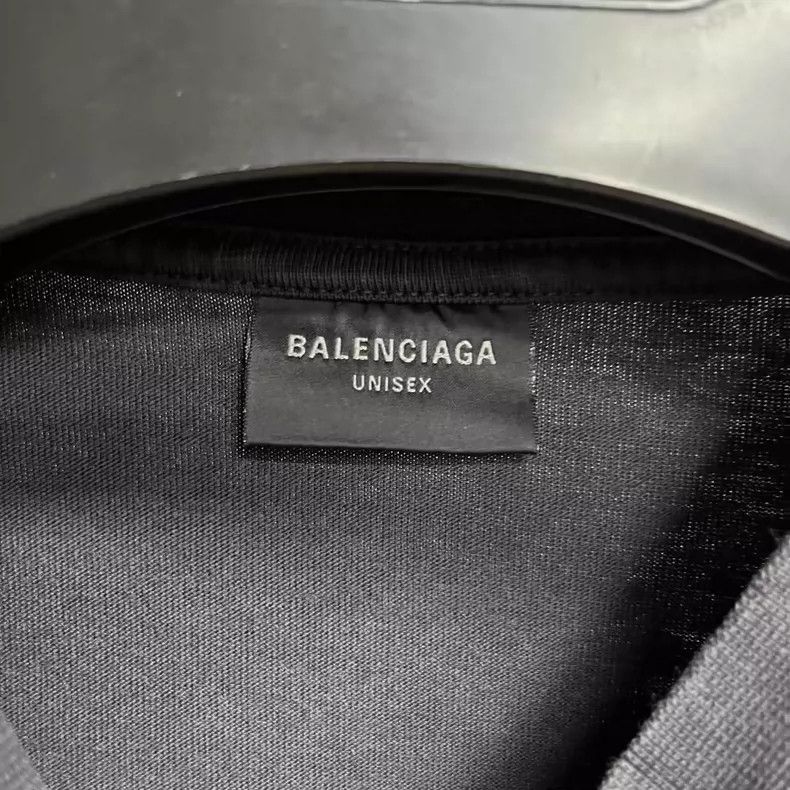 Balenciaga Balenciaga Black Graphic Round Neck Short Sleeve-dmc Size US S / EU 44-46 / 1 - 3 Thumbnail
