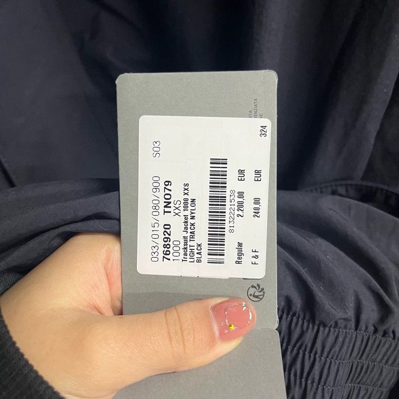 Balenciaga Balenciaga Black Letter Print Zip Jacket-dmc Size US XXS / EU 40 - 4 Thumbnail