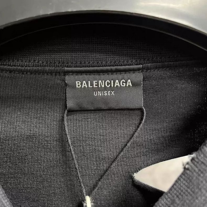 Balenciaga Balenciaga Black Printed Short Sleeve T-Shirt-dmc Size US M / EU 48-50 / 2 - 3 Thumbnail