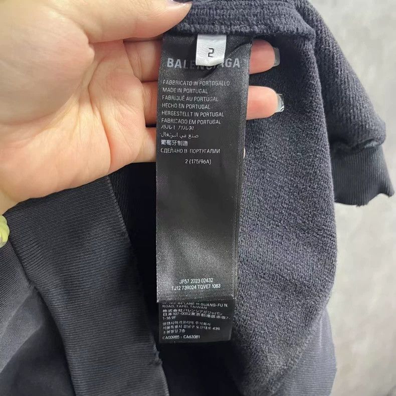 Balenciaga Balenciaga Black Letter Logo Hoodie Sweatshirt-dmc Size US M / EU 48-50 / 2 - 3 Thumbnail