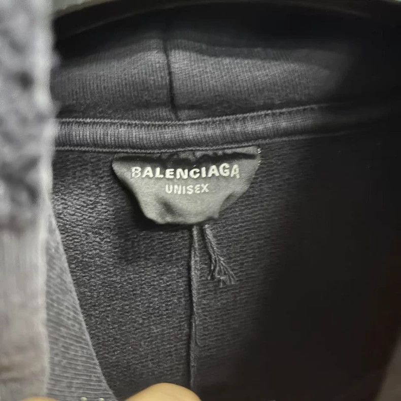 Balenciaga Balenciaga Black Letter Logo Hoodie Sweatshirt-dmc Size US M / EU 48-50 / 2 - 5 Thumbnail