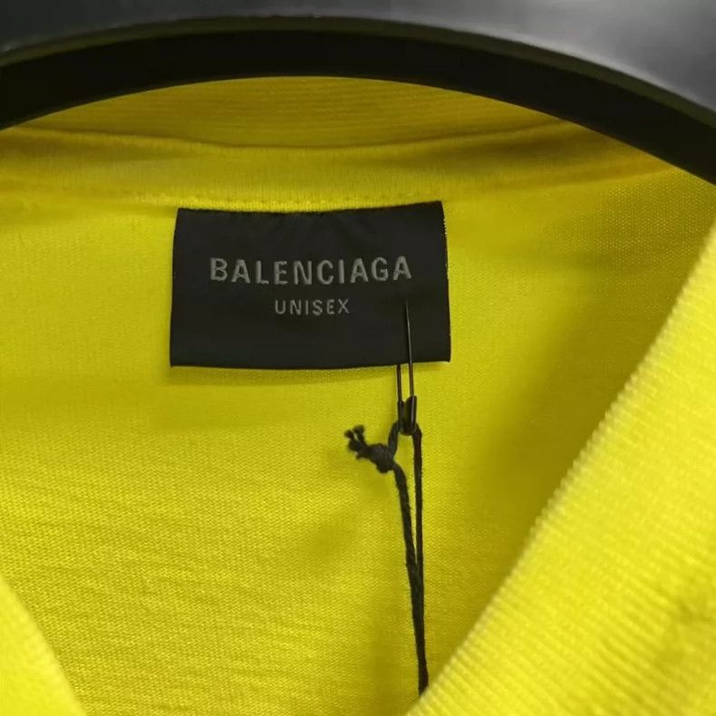 Balenciaga Balenciaga Yellow Logo Graphic Short Sleeve T-shirt-dmc Size US S / EU 44-46 / 1 - 2 Thumbnail