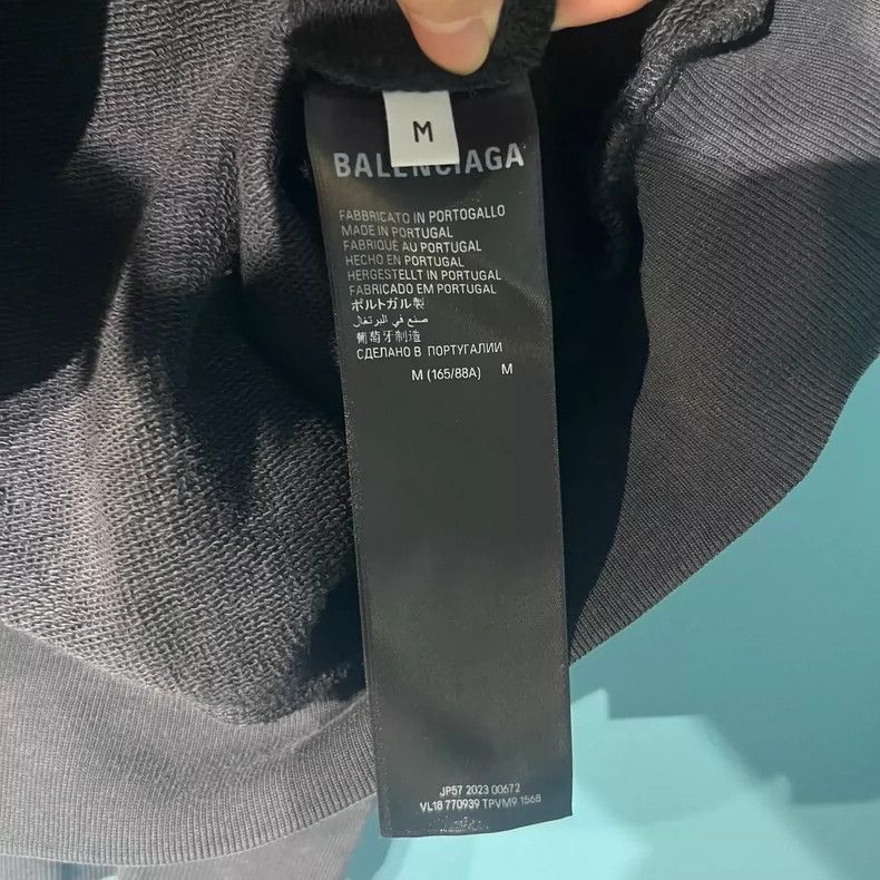 Balenciaga Balenciaga Black Printed Zip Hoodie Size M-dmc Size US M / EU 48-50 / 2 - 4 Thumbnail