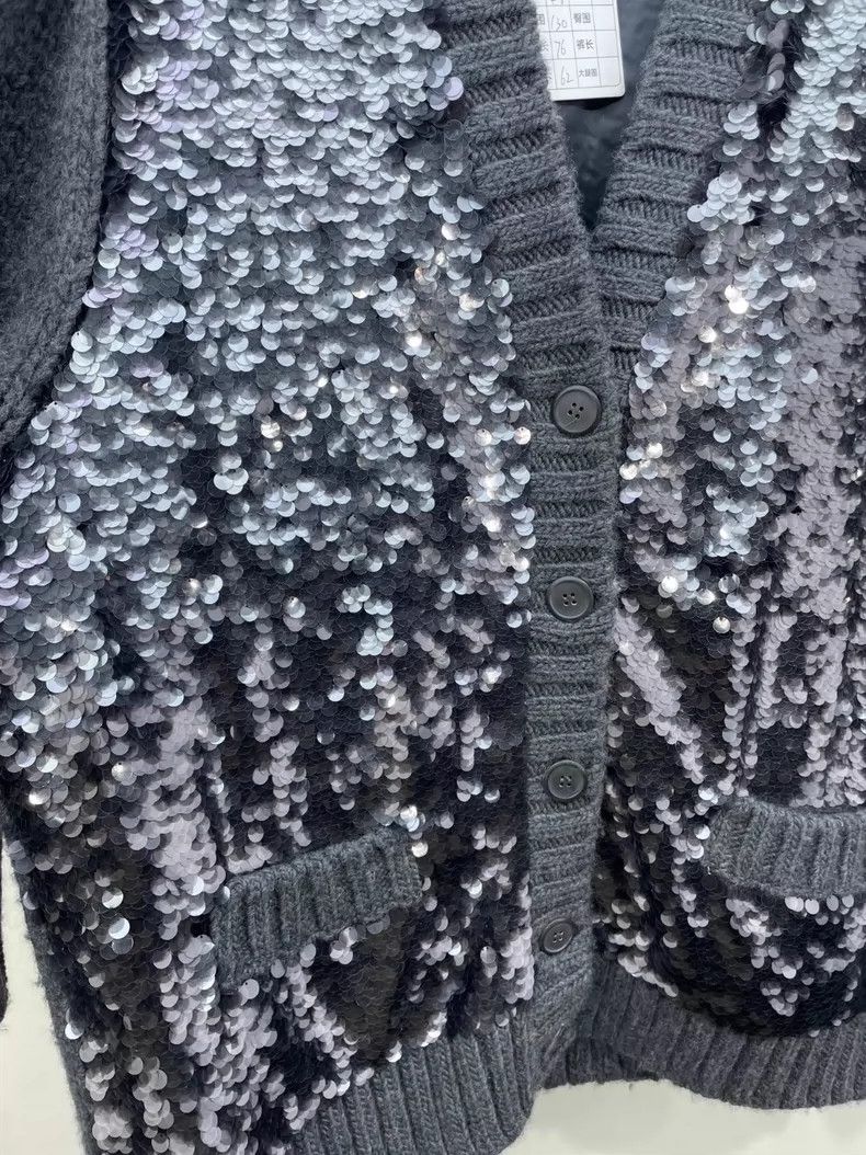 Prada Prada Sequined Knit Cardigan Spring Summer Collection-dmc Size US M / EU 48-50 / 2 - 3 Thumbnail