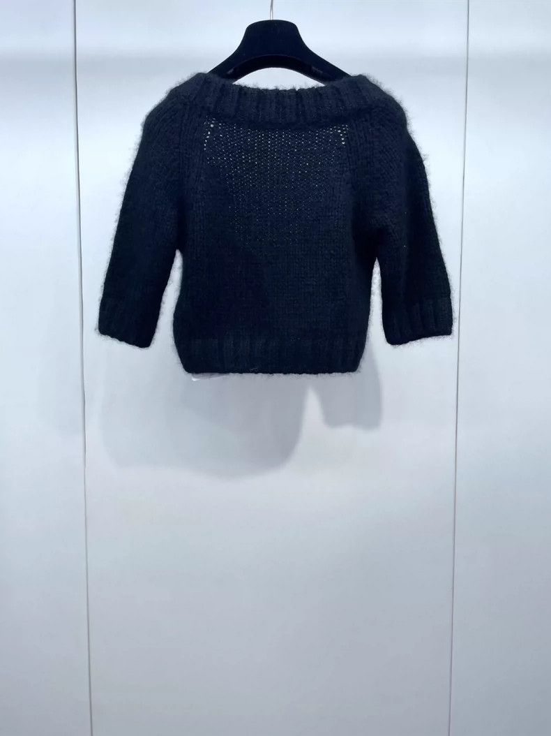 Prada Prada Black V-Neck Cashmere Sweater-dmc Size US S / EU 44-46 / 1 - 2 Thumbnail