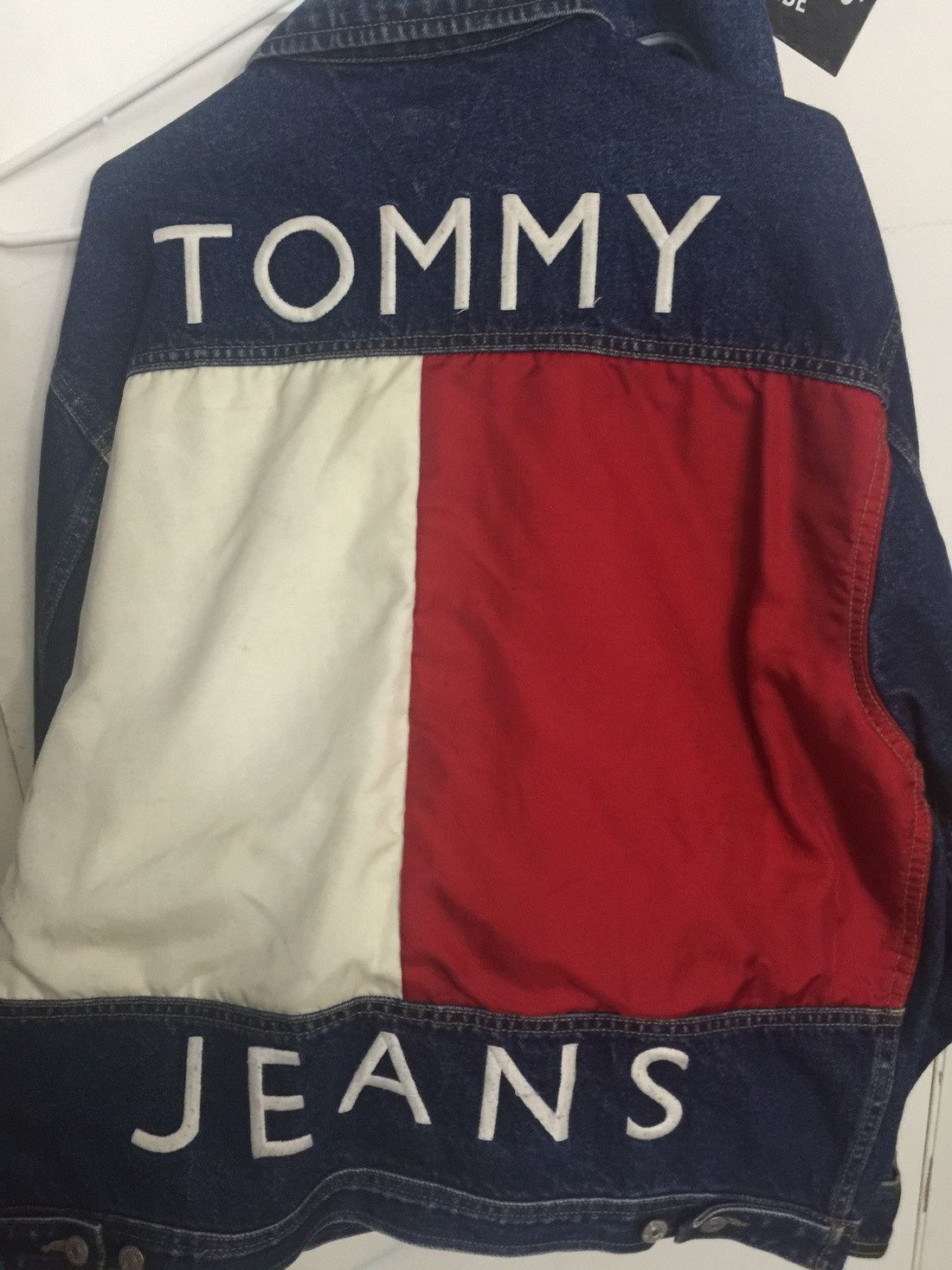 Vintage Tommy flag Jean jacket | Grailed