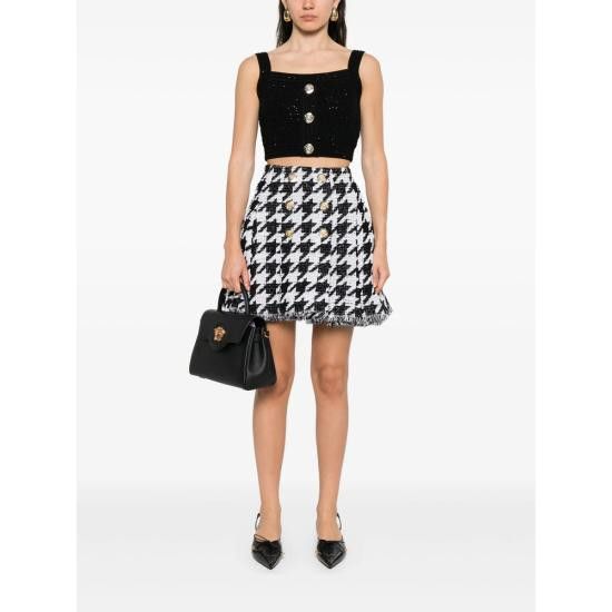 Balmain BALMAIN Women Tops FF1AB052 KI74 0PA BLACK Size M / US 6-8 / IT 42-44 - 5 Thumbnail
