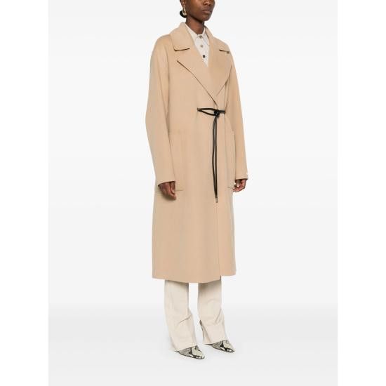 Sportmax SPORTMAX Women Coats ABATE 747 001 BROWN Size XS / US 0-2 / IT 36-38 - 4 Thumbnail