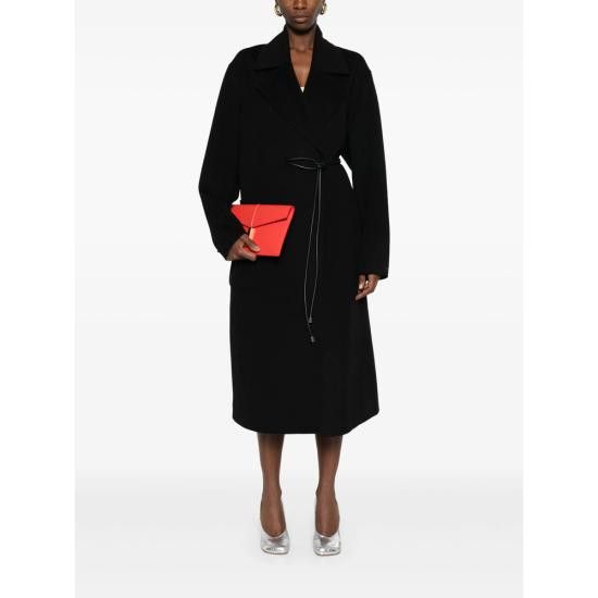 Sportmax SPORTMAX Women Coats ABATE 747 013 BLACK Size XS / US 0-2 / IT 36-38 - 5 Thumbnail