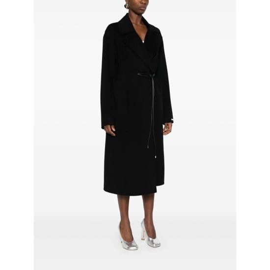 Sportmax SPORTMAX Women Coats ABATE 747 013 BLACK Size XS / US 0-2 / IT 36-38 - 4 Thumbnail