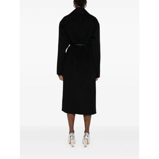 Sportmax SPORTMAX Women Coats ABATE 747 013 BLACK Size M / US 6-8 / IT 42-44 - 2 Thumbnail