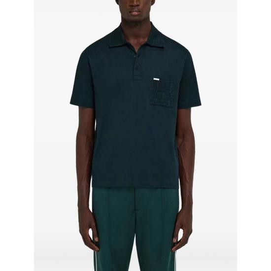 Salvatore Ferragamo SALVATORE FERRAGAMO Men Polo Shirts 144798 0786131 VERDE GREEN Size US XL / EU 56 / 4 - 5 Thumbnail