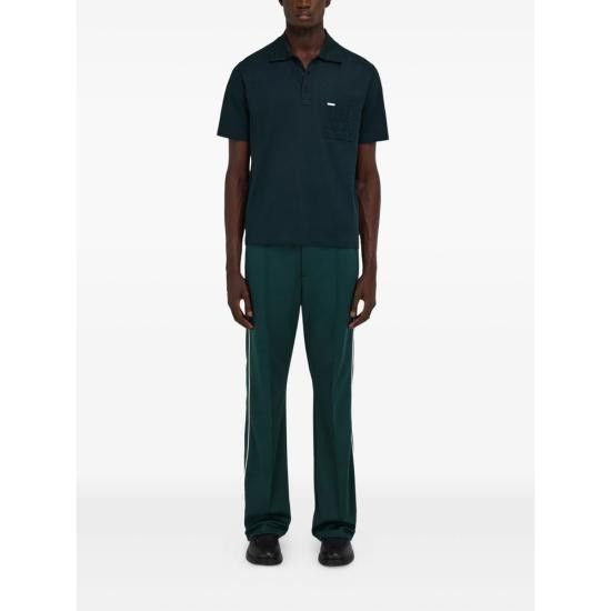 Salvatore Ferragamo SALVATORE FERRAGAMO Men Polo Shirts 144798 0786131 VERDE GREEN Size US XL / EU 56 / 4 - 2 Thumbnail