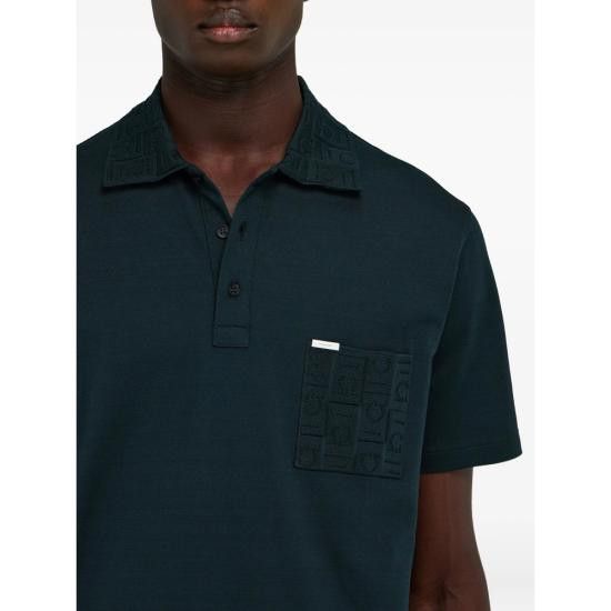 Salvatore Ferragamo SALVATORE FERRAGAMO Men Polo Shirts 144798 0786131 VERDE GREEN Size US XL / EU 56 / 4 - 3 Thumbnail