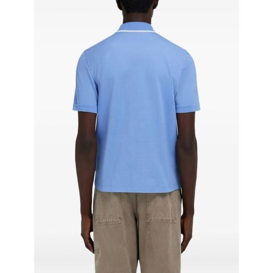 Salvatore Ferragamo SALVATORE FERRAGAMO Men Polo Shirts 144797 0786218 BL WH BLUE Size US XXL / EU 58 / 5 - 3 Thumbnail