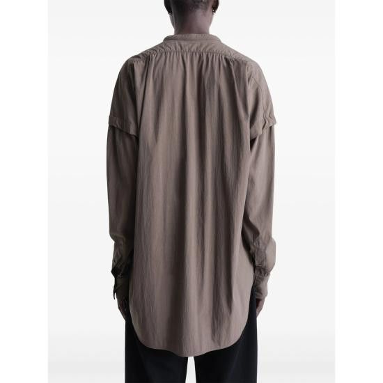 Lemaire LEMAIRE Women Shirts SH1150 LF1370 BR465 BROWN Size XS / US 0-2 / IT 36-38 - 4 Thumbnail