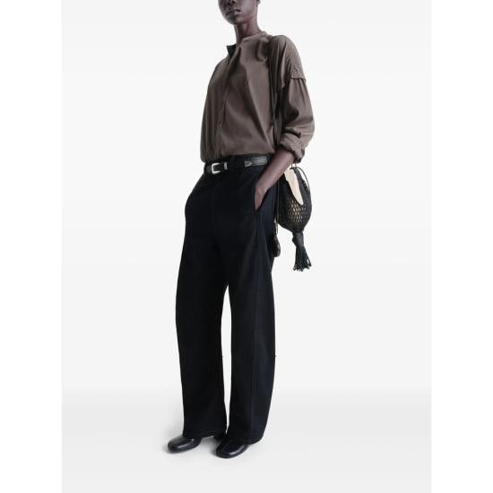 Lemaire LEMAIRE Women Shirts SH1150 LF1370 BR465 BROWN Size XS / US 0-2 / IT 36-38 - 5 Thumbnail
