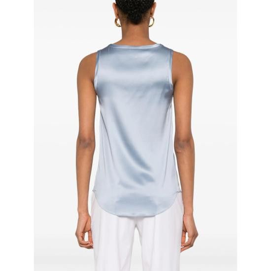 Brunello Cucinelli BRUNELLO CUCINELLI Women Tops M0C59E600 C2873 BLUE Size L / US 10 / IT 46 - 3 Thumbnail