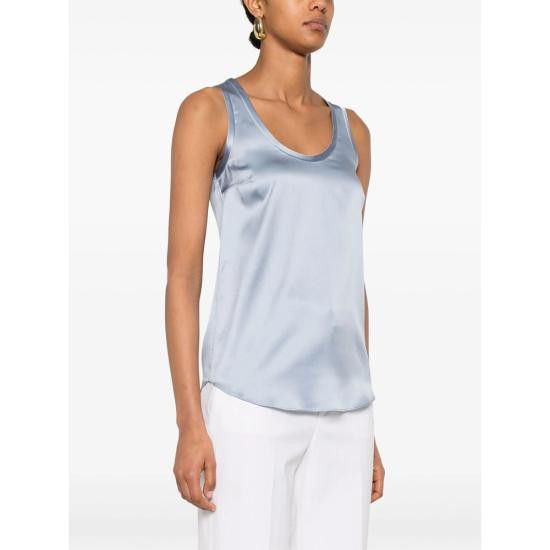 Brunello Cucinelli BRUNELLO CUCINELLI Women Tops M0C59E600 C2873 BLUE Size L / US 10 / IT 46 - 2 Thumbnail