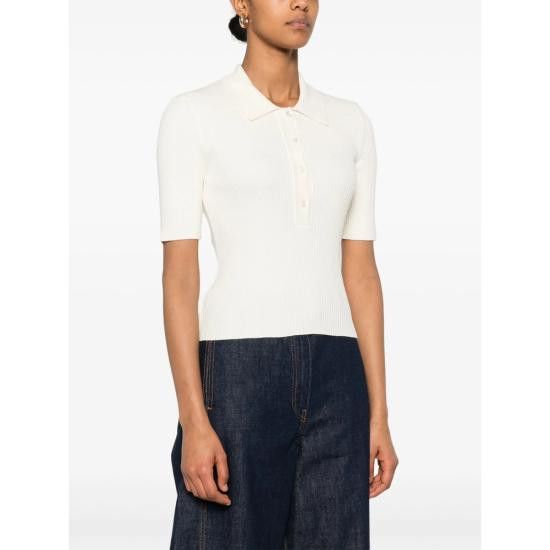 A.P.C. A.P.C. Women Polo Shirts COGDK F23216 AAC WHITE Size XS / US 0-2 / IT 36-38 - 5 Thumbnail