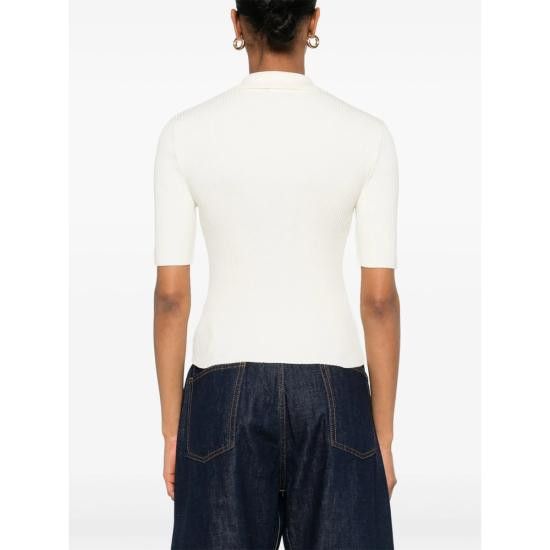A.P.C. A.P.C. Women Polo Shirts COGDK F23216 AAC WHITE Size XS / US 0-2 / IT 36-38 - 4 Thumbnail
