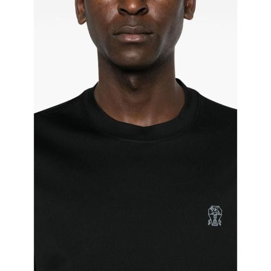 Brunello Cucinelli BRUNELLO CUCINELLI Men T-Shirts M0B138440 CGB88 BLACK Size US XXL / EU 58 / 5 - 4 Thumbnail