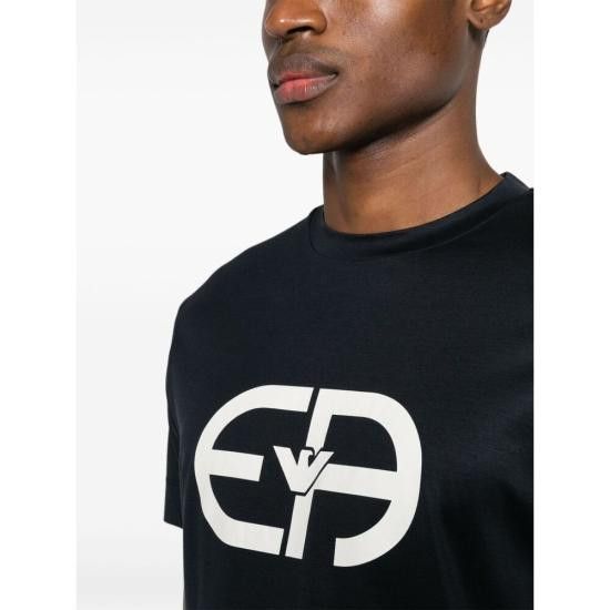 Emporio Armani EMPORIO ARMANI Men T-Shirts 1JUVZ 8N1TF6 0920 BLUE Size US L / EU 52-54 / 3 - 3 Thumbnail