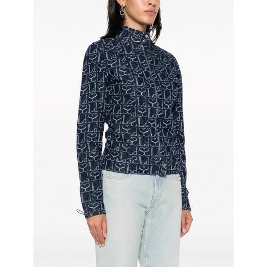 Ludovic De Saint Sernin LUDOVIC DE SAINT SERNIN Women Denim Jackets JK001U DEN002 INDIG BLUE Size S / US 4 / IT 40 - 4 Thumbnail
