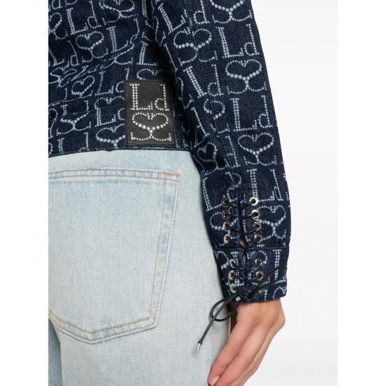 Ludovic De Saint Sernin LUDOVIC DE SAINT SERNIN Women Denim Jackets JK001U DEN002 INDIG BLUE Size S / US 4 / IT 40 - 3 Thumbnail