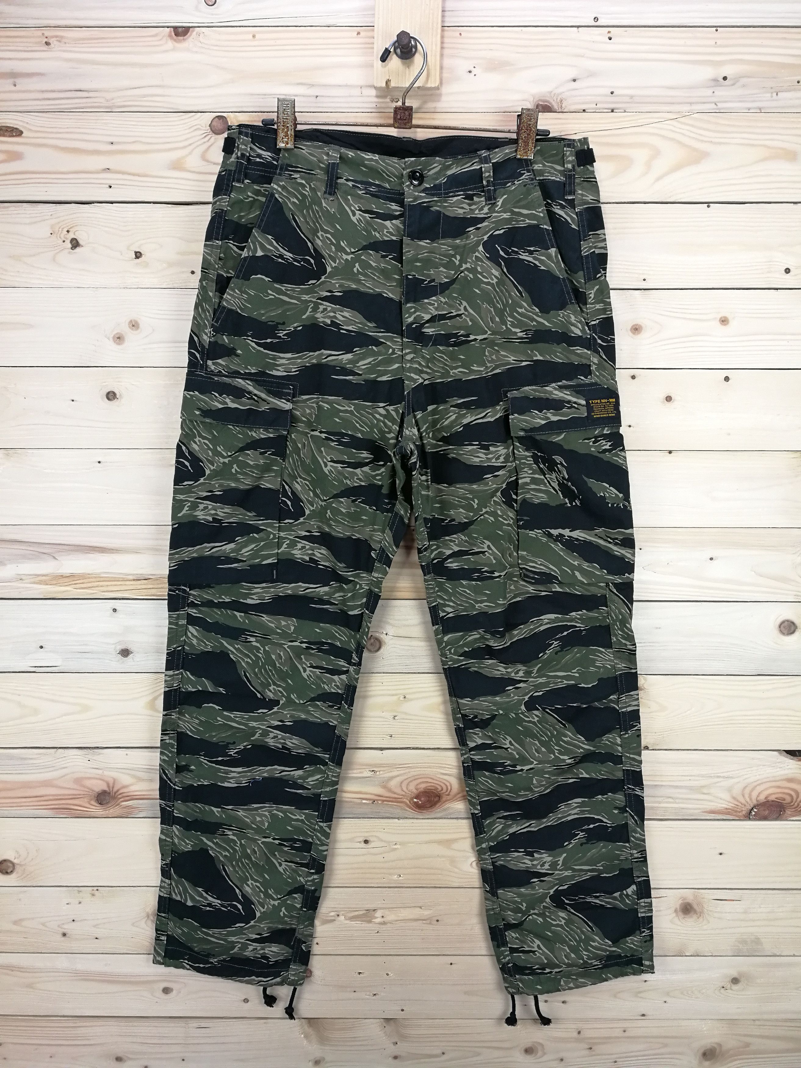 Neighborhood Neighborhood Tiger Striped Camo Cargo Pants | Grailed