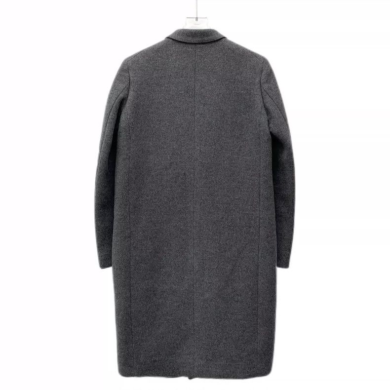 Celine Gray Wool Long Sleeve Coat by Celine Size XS / US 0-2 / IT 36-38 - 2 Thumbnail